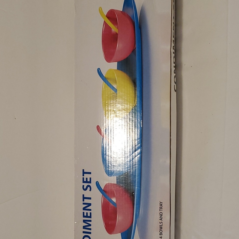 9 Pc Condiment Set